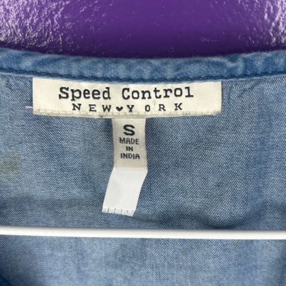 Speed Control Denim Dress - Picture 3 of 5